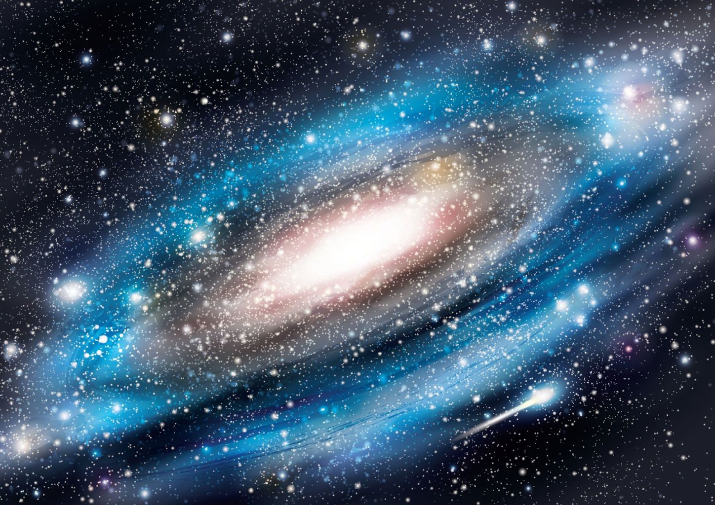 Galaxie von der Sternwarte aus gesehen